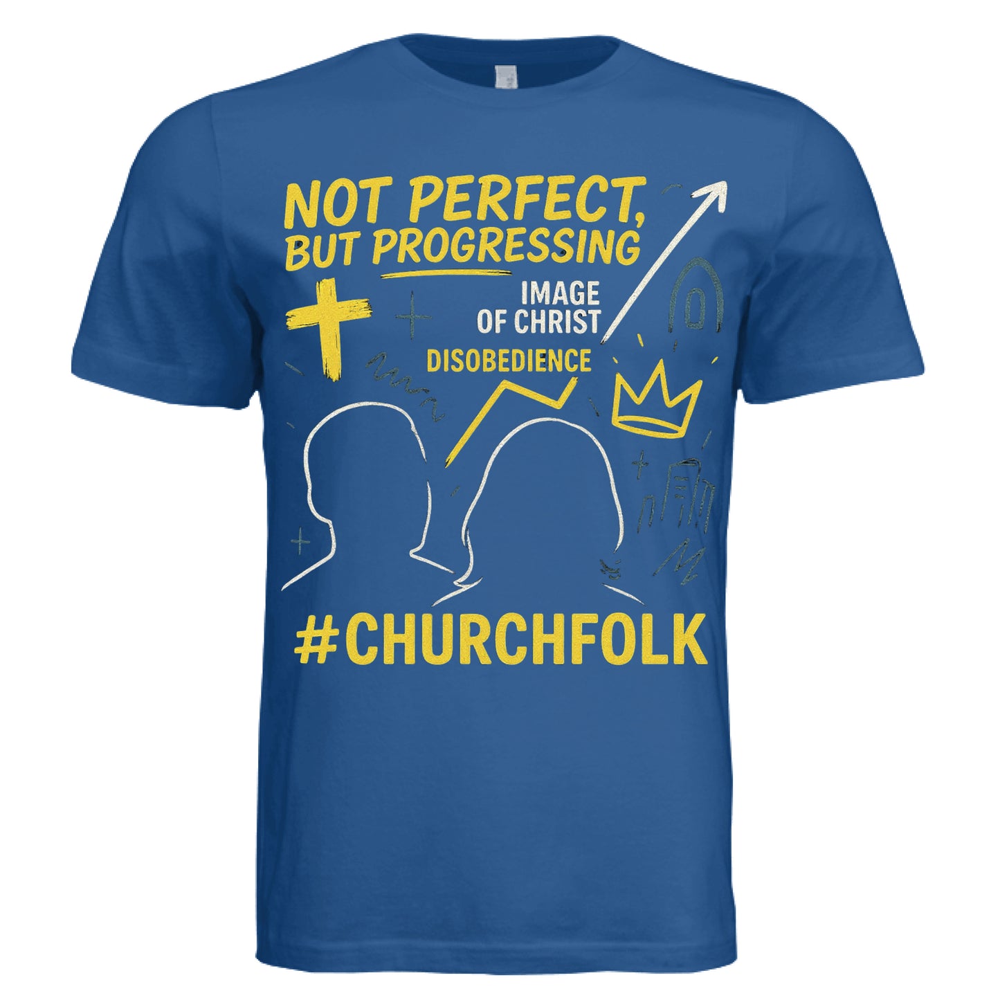 Solid True Royal Triblend - FRONT
